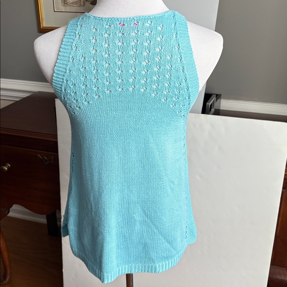 Lily Pulitzer Mac Light Blue Knit Tank Top - Picture 4 of 9